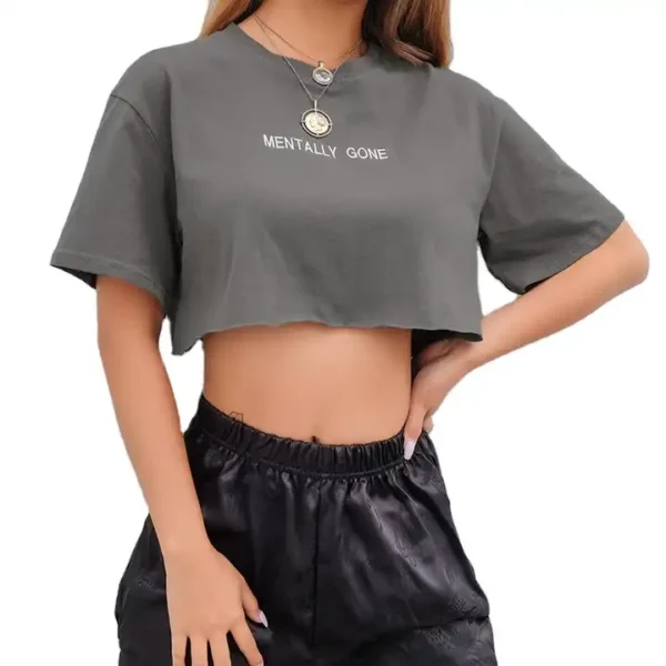 Short Sleeve Crop Top - Image 2