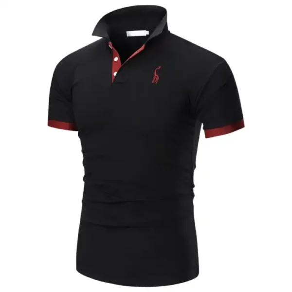 Two-Tone Contrast Polo - Image 2