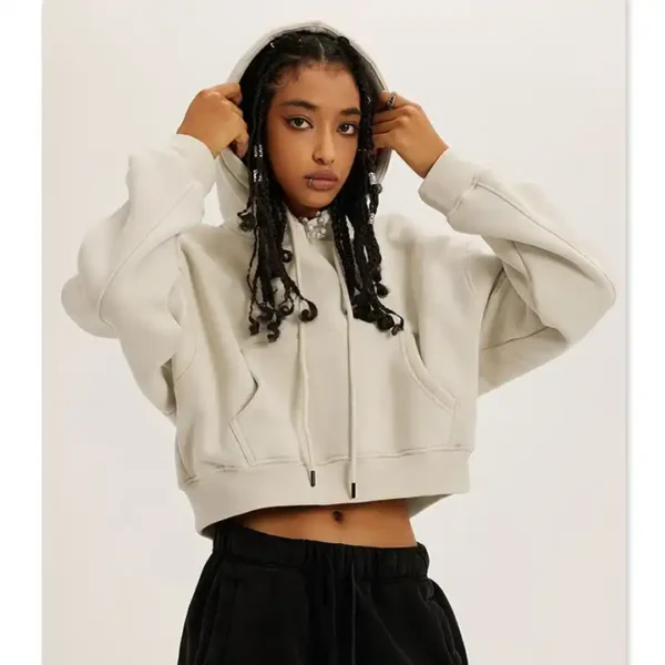 Crop Top Hoodie - Image 3