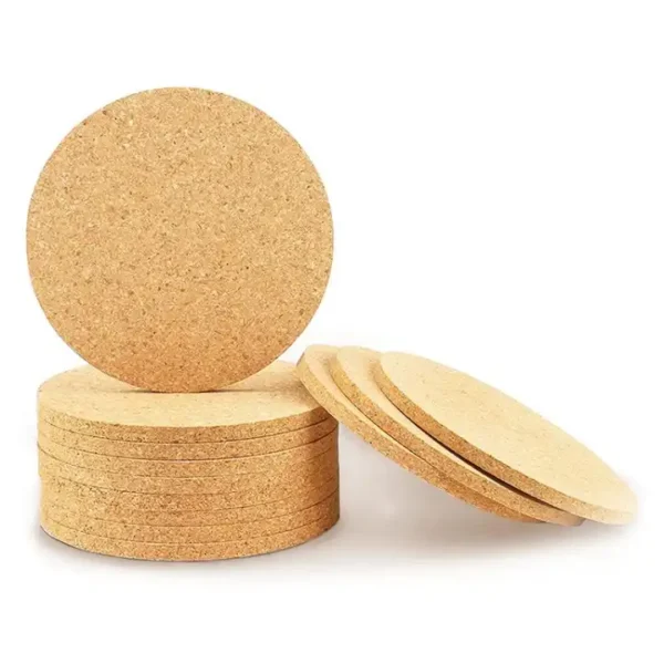 Round Wooden Coasters – Set of 6 - Image 4