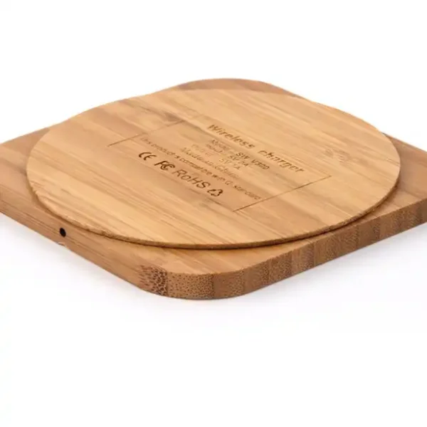 Bamboo 5W Wireless Charging Pads - Image 3