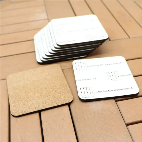 Square Bamboo Coasters – Set of 4