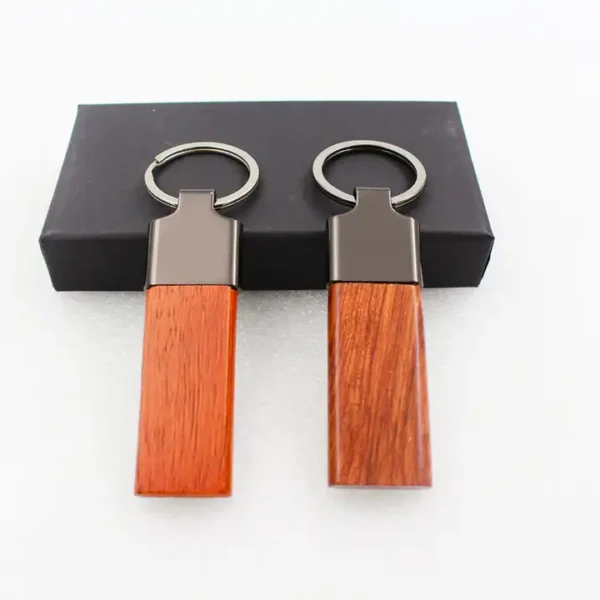 Bamboo Rectangle Keychain - Image 6