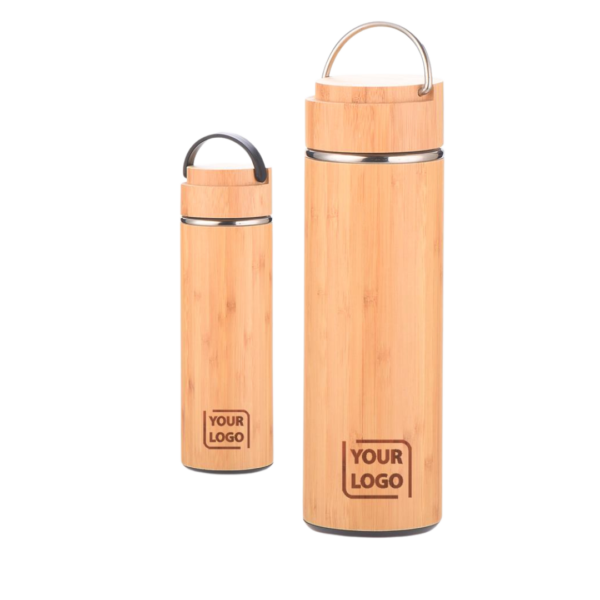 Bamboo Stainless Steel Bottle - Image 2