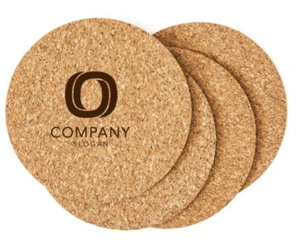 Cork Tea Coasters – Set of 6 - Image 2