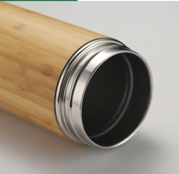 Bamboo Stainless Steel Bottle - Image 3