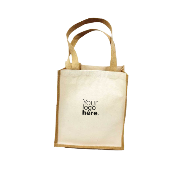 Jute and Cotton Tote Bag