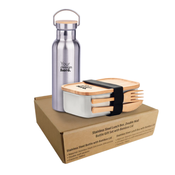 Lunch Box Set – Stainless Steel Lunch Box and Bottle